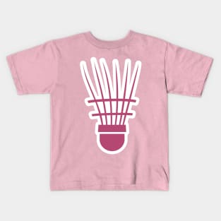 Shuttlecocks splash badminton vector, Badminton logo sticker design and Badminton Championship logo sticker design. Kids T-Shirt